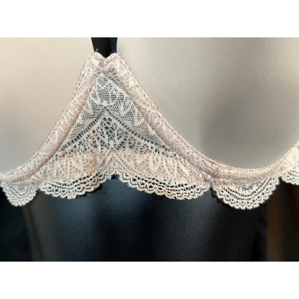 Simone Perele BRA 38D karma plunge multi position strap pale sand lace trim NWT - Picture 4 of 8
